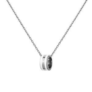 Daniel Wellington Štýlový oceľový náhrdelník s kruhovým príveskom Emalie DW00400304