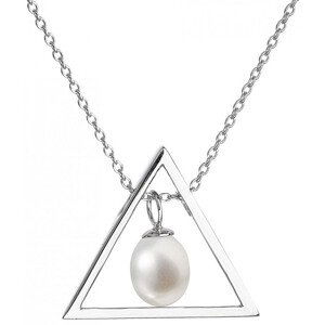 Evolution Group Strieborný náhrdelník s pravou perlou Pavona 22024.1 (retiazka, prívesok)