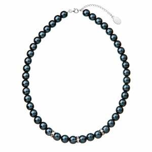 Evolution Group Elegantný perličkový náhrdelník s kryštálmi 32007.3