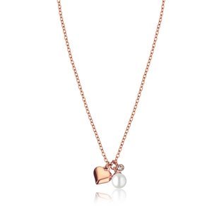 Emily Westwood Slušivý bronzový náhrdelník s príveskami WN1022R