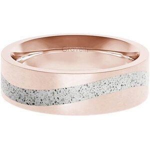 Gravelli Betónový prsteň Curve bronzová / sivá GJRWRGG113 50 mm