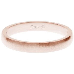 Gravelli Ružovo pozlátený prsteň z ušľachtilej ocele Precious GJRWRGX106 53 mm