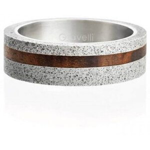 Gravelli Betónový prsteň šedý Simple Wood GJRUWOG001 53 mm