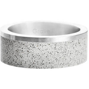 Gravelli Betónový prsteň Edge oceľová / sivá GJRUSSG002 47 mm
