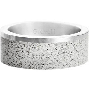 Gravelli Betónový prsteň Edge oceľová / sivá GJRUSSG002 50 mm