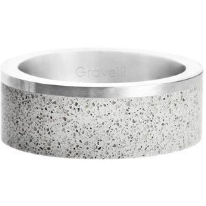 Gravelli Betónový prsteň Edge oceľová / sivá GJRUSSG002 56 mm