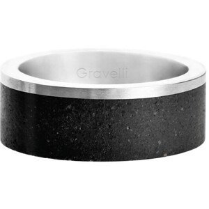 Gravelli Betónový prsteň Edge oceľová / atracitová GJRUSSA002 53 mm