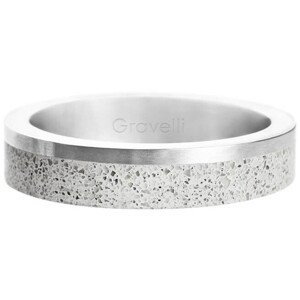 Gravelli Betónový prsteň Edge Slim oceľová / sivá GJRUSSG021 66 mm