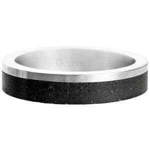 Gravelli Betónový prsteň Edge Slim oceľová / antracitová GJRUSSA0021 50 mm