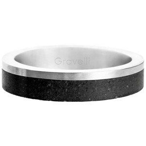Gravelli Betónový prsteň Edge Slim oceľová / antracitová GJRUSSA0021 63 mm