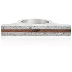 Gravelli Extravagantné betónový prsteň Omega Wood GJRUWOG006 56 mm