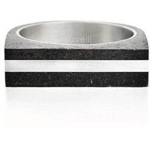 Gravelli Betónový prsteň antracitový Stamp Steel GJRUSSA004 50 mm