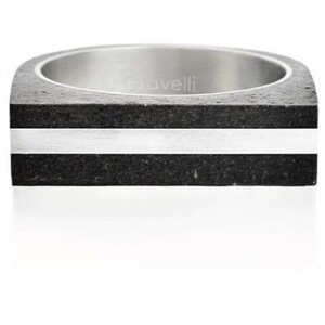 Gravelli Betónový prsteň antracitový Stamp Steel GJRUSSA004 53 mm