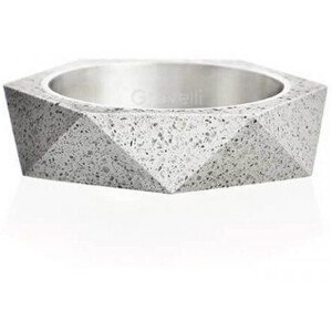 Gravelli Betónový prsteň šedý Cubist GJRUSSG005 47 mm