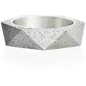 Gravelli Betónový prsteň šedý Cubist GJRUSSG005 50 mm