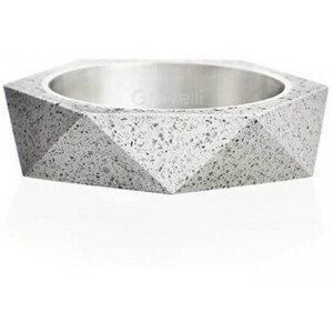 Gravelli Betónový prsteň šedý Cubist GJRUSSG005 60 mm
