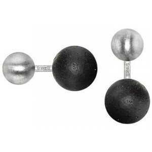 Gravelli Manžetové gombíky z betónu a ocele Beads GJCMSSA001UN