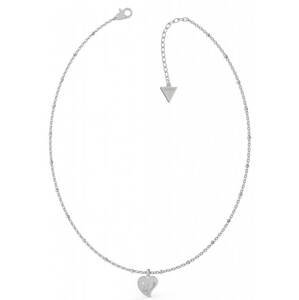 Guess Oceľový náhrdelník s príveskom Srdce UBN79012