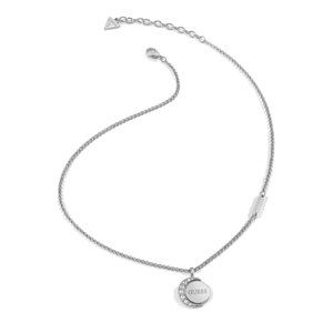 Guess Jemný oceľový náhrdelník s kryštálmi Moon Phases JUBN01189JWRHT/U
