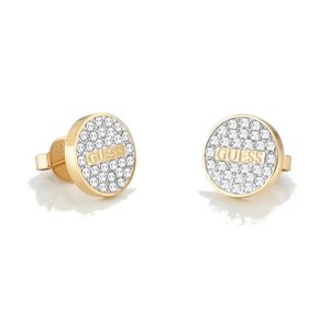 Guess Trblietavé pozlátené náušnice kôstky Studs Party JUBE02155JWYGT/U