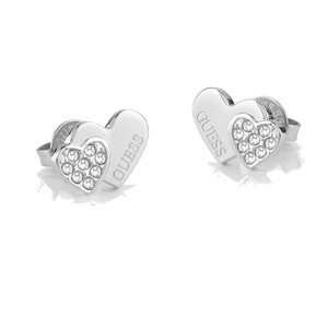 Guess Pôvabné oceľové náušnice s kryštálmi Studs Party JUBE02174JWRHT/U