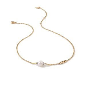 Guess Pôvabný pozlátený náhrdelník s perlou Underwater Love JUBN02268JWYGT/U