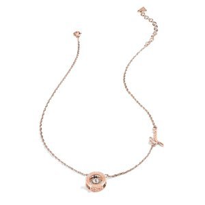 Guess Elegantný bronzový náhrdelník Solitaire JUBN01459JWRGT/U