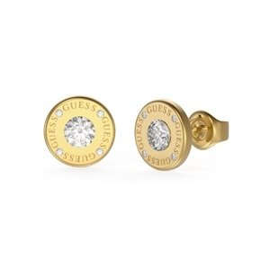 Guess Elegantné pozlátené náušnice Studs Party JUBE02160JWYG