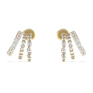 Guess Dámske pozlátené náušnice Crazy Earrings JUBE03307JWYGT/U