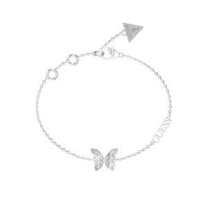 Guess Slušivý oceľový náramok s motýlikom Chrysalis JUBB04110JWRH 18,5 cm