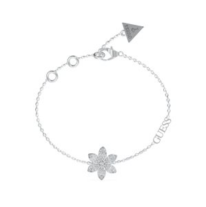 Guess Krásny oceľový náramok s kvetinou White Lotus JUBB04144JWRH 18,5 cm