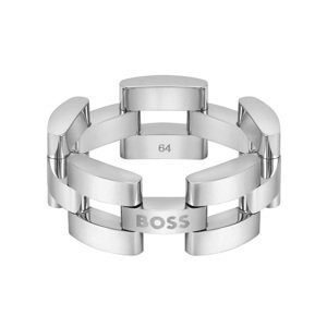 Hugo Boss Nadčasový pánsky oceľový prsteň Sway 1580551 64 mm