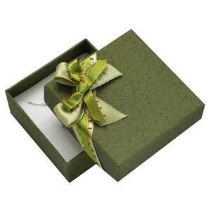JK Box Zelená darčeková krabička s mašľou GS-5/A19