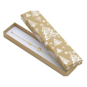 JK Box Vianočná darčeková papierová krabička KX-9 / AG