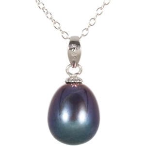JwL Luxury Pearls Prívesok s pravou modrou perlou JL0439