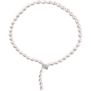 JwL Luxury Pearls Luxusný perlový náhrdelník so zirkónmi JL0596