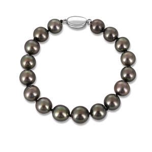 JwL Luxury Pearls Luxusné náramok z tahitských čiernych perál JL0705 s 10-ročnou zárukou