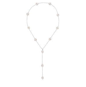 JwL Luxury Pearls Variabilný strieborný náhrdelník s pravými barokovými perlami JL0708