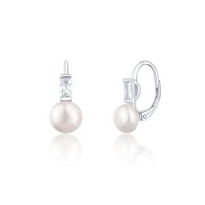 JwL Luxury Pearls Pôvabné strieborné náušnice s pravými perlami JL0716