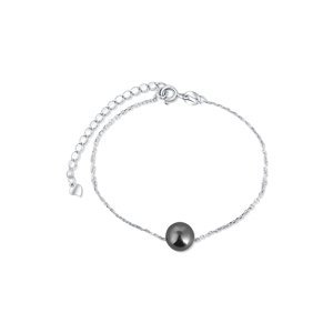 JwL Luxury Pearls Strieborný náramok s pravou morskou tahitskou perlou JL0726