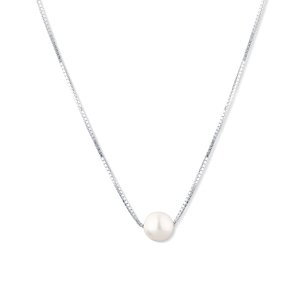 JwL Luxury Pearls Strieborný náhrdelník s morskou japonskou perlou Akoya JL0800
