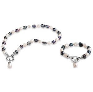 JwL Luxury Pearls Zvýhodnená súprava šperkov JL0316 a JL0317 (náhrdelník, náramok)