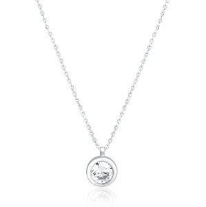 JVD Elegantný strieborný náhrdelník so zirkónom SVLN0440XH2BI45