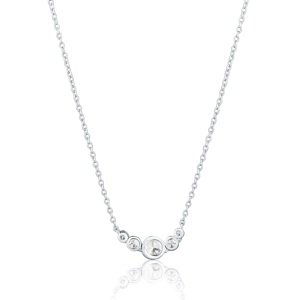 JVD Fashion strieborný náhrdelník so zirkónmi SVLN0462X75BI45