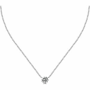 La Petite Story Elegantný oceľový náhrdelník s kryštálom Family LPS10ASF04