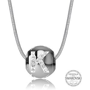 Levien Oceľový náhrdelník písmeno K Cleto-K