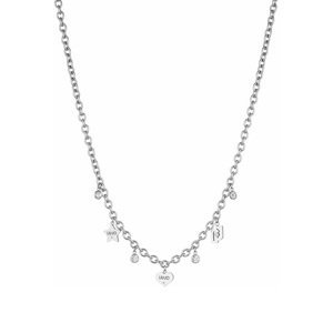 Liu Jo Štýlový oceľový náhrdelník s príveskami Brilliant LJ1648