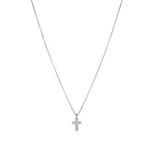 Liu Jo Krásny oceľový náhrdelník s krížikom MLJ335