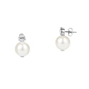 Liu Jo Elegantné oceľové náušnice s perlou Essential LJ2162
