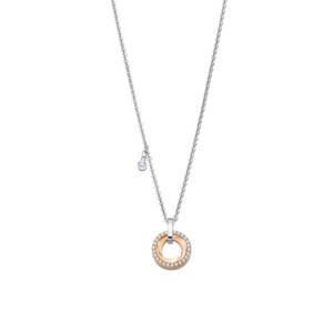 Lotus Style Oceľový náhrdelník s bicolor príveskom Woman Basic LS2176-1 / 3